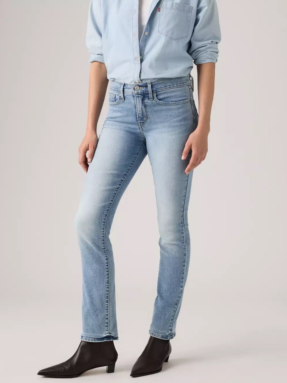 LEVI'S (31) 314 Shaping Straight Jeans Supportive Soft Front Panel Stretch